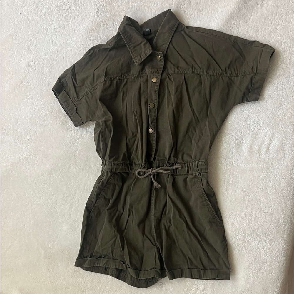 Olive Green Romper